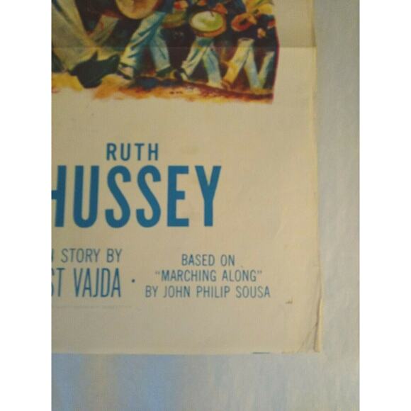 Stars And Stripes Forever Movie Poster 1953 Original Vintage 41" x 27" Folded - Picture 3 of 11